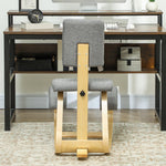 Ergonomic Kneeling Chair, Health Stool for Home Office, Gray