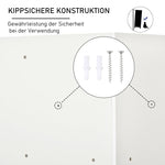 Children's Corner Shelf 3 Storage Boxes Toy Storage White