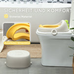 3-in-1 Children's Potty Removable Seat Faux Leather - Grey