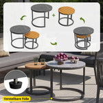 Garden Lounge Set for 5-6 People, 6-Piece Modular Corner Outdoor Sofa with Cushions, PE Rattan Grey