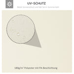 Replacement Roof for Metal Gazebo 4x3m with Leakage Opening - Cream-White Polyester