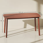 Dining Table, Country Style 150 x 80 cm, Brown Wood