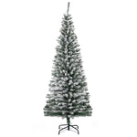 Artificial Pencil Christmas Tree 180cm, 492 Tips - Snow