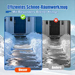 Snow Shovel with Wheels, 5-Stage Adjustable Extra Wide 74 cm, PE Material