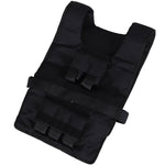 Training Vest 30 kg Adjustable Strength Oxford Iron Black