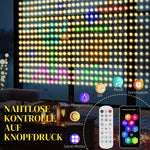 Fairy Lights 3x3m 400 LEDs Light Curtain, Adjustable, Music Sync, IP44