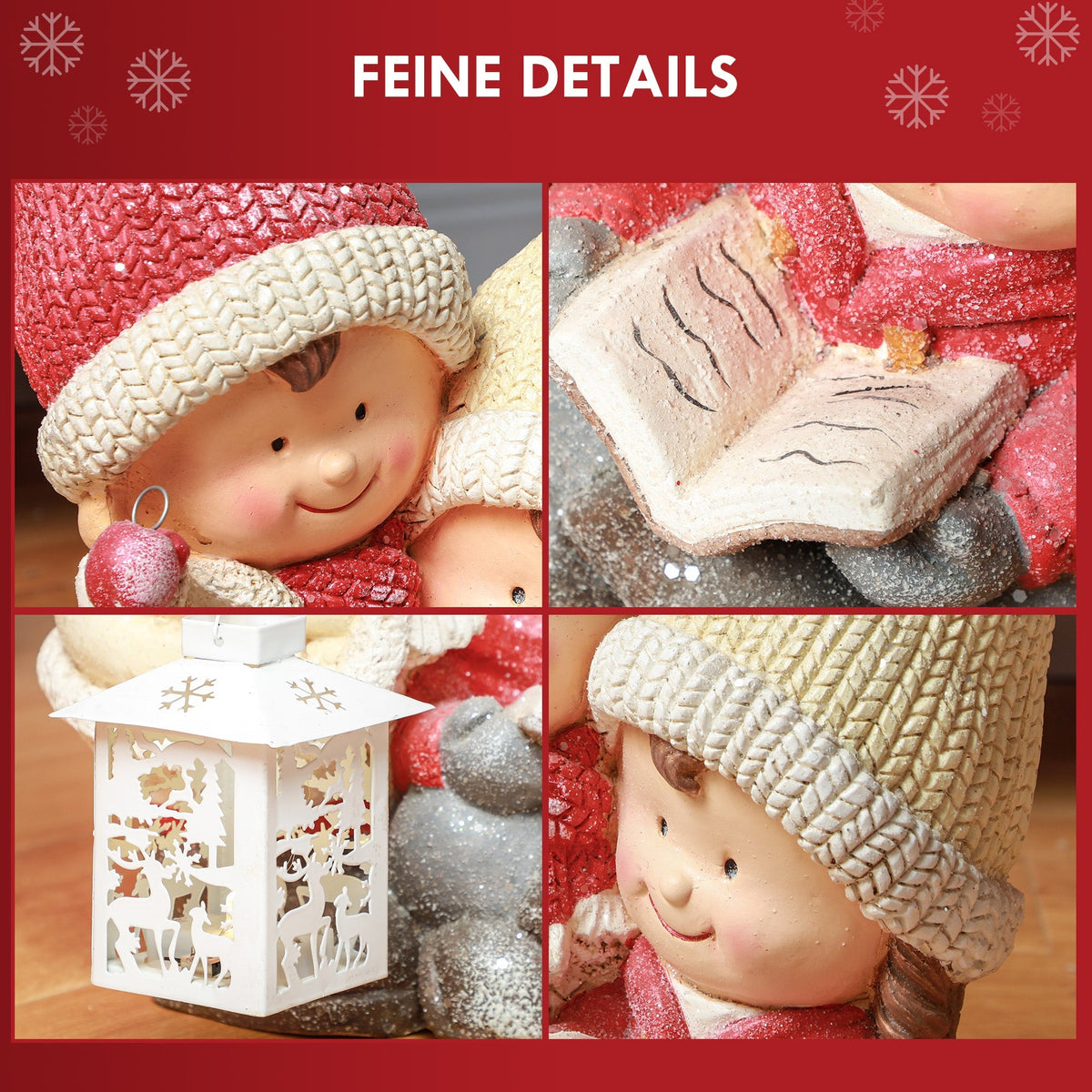 Christmas Gnome Figure, 45cm LED, Indoor and Outdoor Use