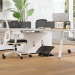 Footrest Desk Height Adjustable Ergonomic Non-Slip Support, Black