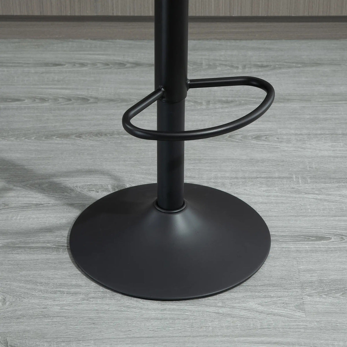 Bar Stools, Height Adjustable Swivel Chair, Brown Polyester