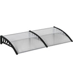 Pent Canopy, Front Door UV Rain Sun Protection, Aluminum Black
