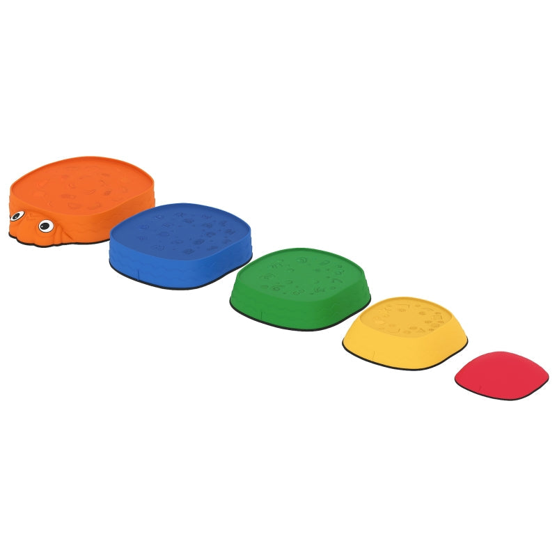 Balancing Stones for Children, 5 Pieces Non-Slip and Stackable, Ages 2-8