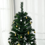 Artificial Christmas Tree 180cm with LED Lights & Baubles - Green