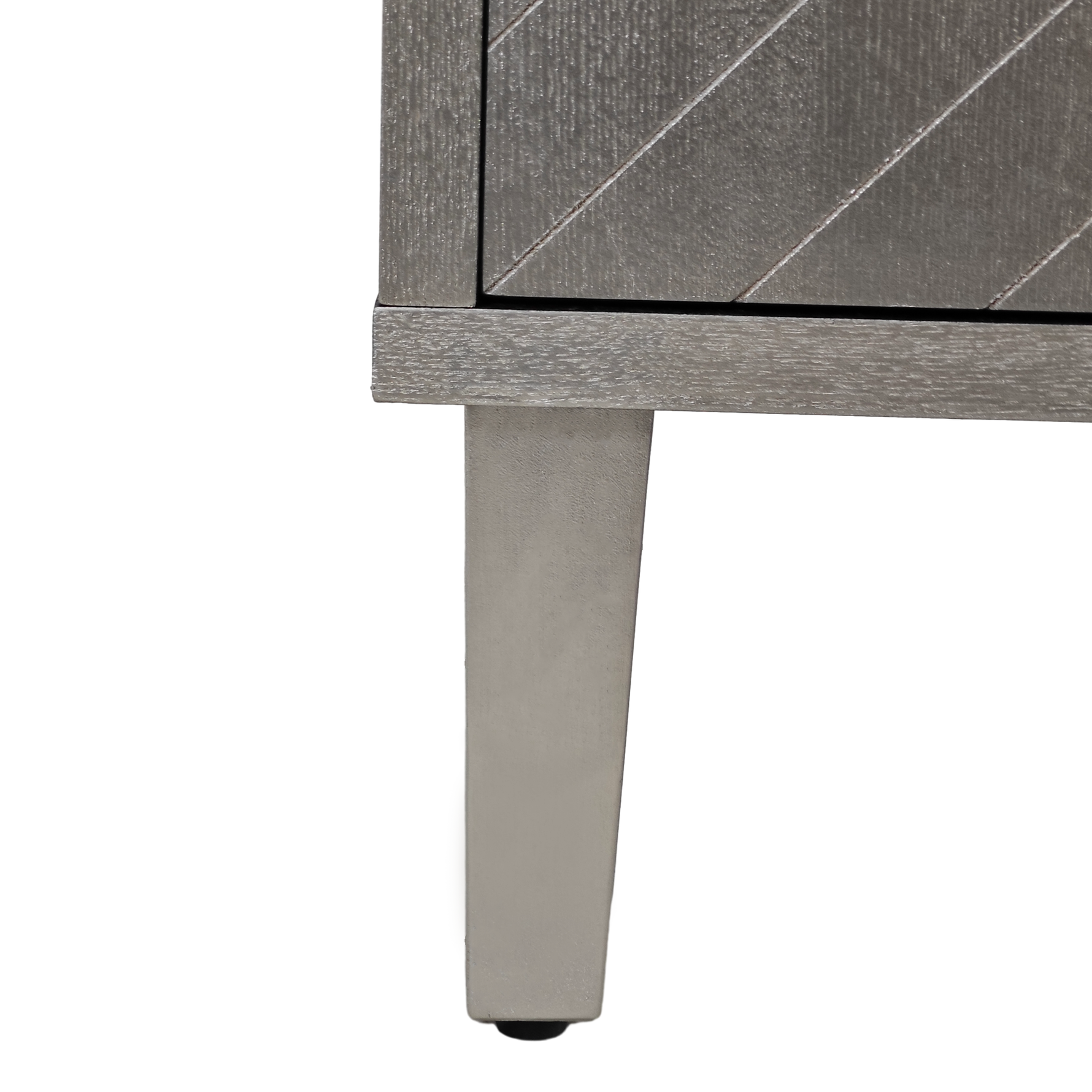 Storage Cabinet, 152CM 4-Door with Pine Legs, MDF Champagne