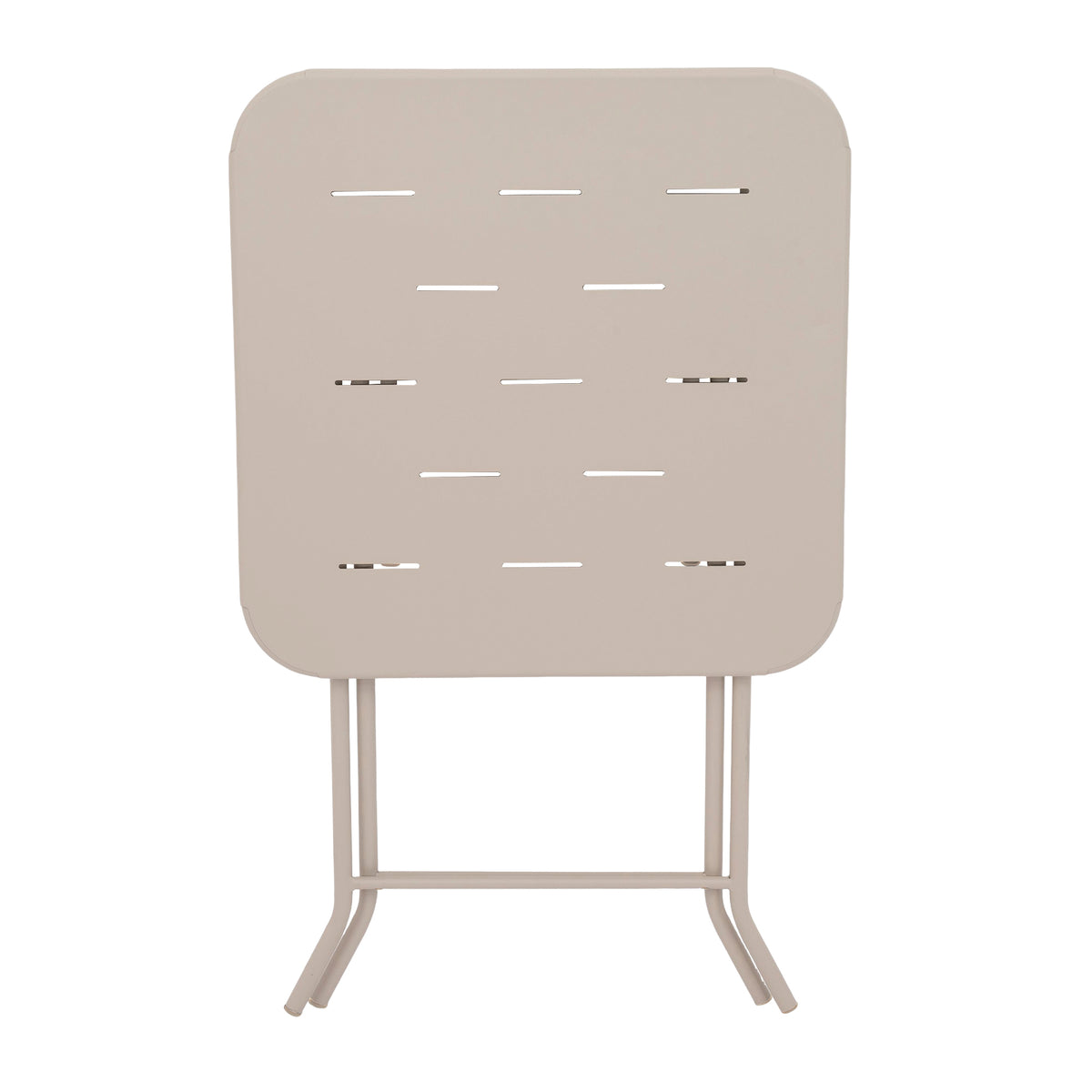 Outdoor 3-Piece Foldable Bistro Set, 2 Chairs & 1 Table, Beige