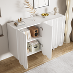 Sideboard with Teardrop Molded Doors and Buffer Hinges