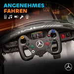 Mercedes Electric Ride-On Car for Children with 12V Battery and LED Lights, White