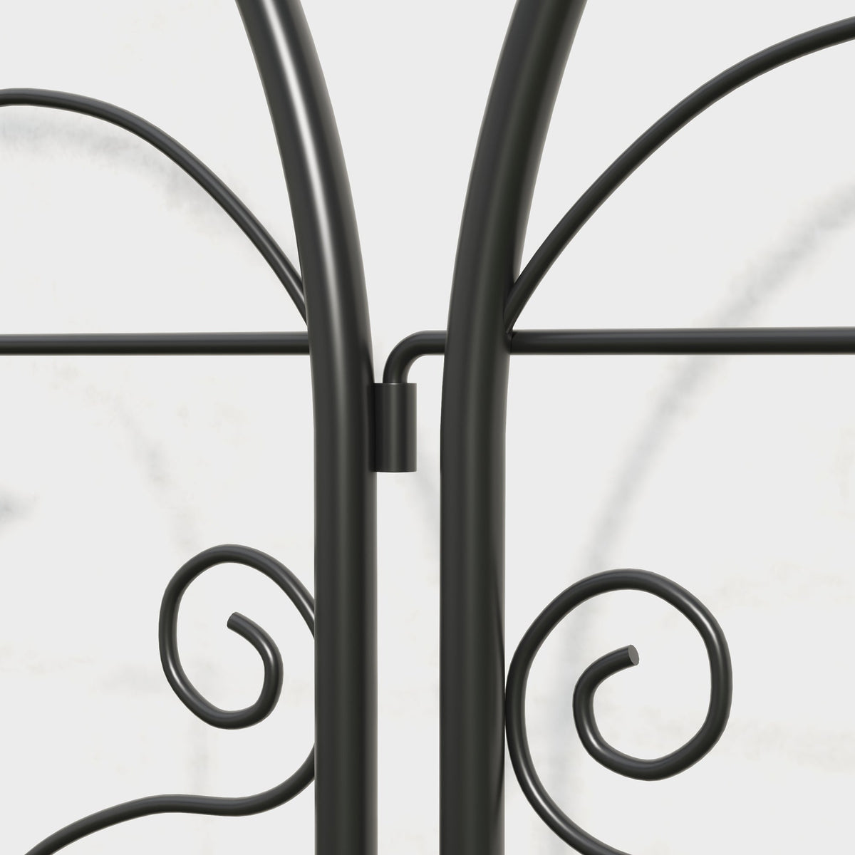 Metal Trellis 2-Pack Rustproof Bird Design 50x120cm Black