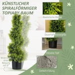 Artificial Cypress 90cm Spiral Shape Plant, Plastic