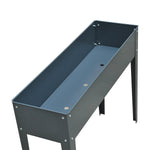Raised Bed Planter, Herb, Drainage, 100x30x80cm, Metal
