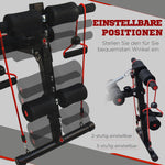 Abdominal Trainer Sit Up Bench Resistance Bands Adjustable, Black