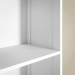 Bathroom Cabinet, Tall with 3 Shelves, 1 Drawer, White
