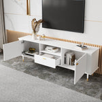 TV Stand with Storage and Cable Management