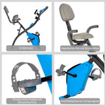 X-Bike 2-in-1 Foldable Exercise Bike, 8-Level Magnetic Resistance, Gray