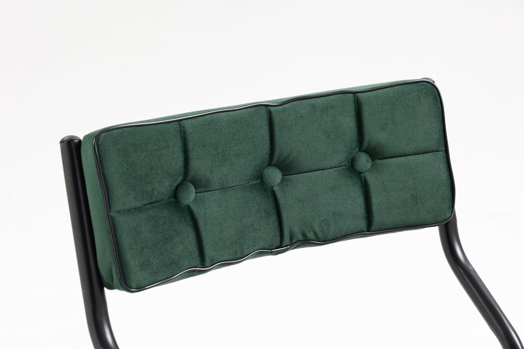 Padded Folding Chairs, 2 Pack with Cushion and Upholstered Seat, Green