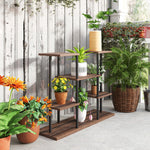 Plant Stand 4-Tier 61.5cm Indoor Outdoor Wooden