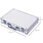 Poker Set, 200 Poker Chips, 2 Card Games, 5 Dice, Alu+Polystyrene Case