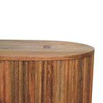 Soba Ball Lid-up Coffee Table, Solid Mango Wood