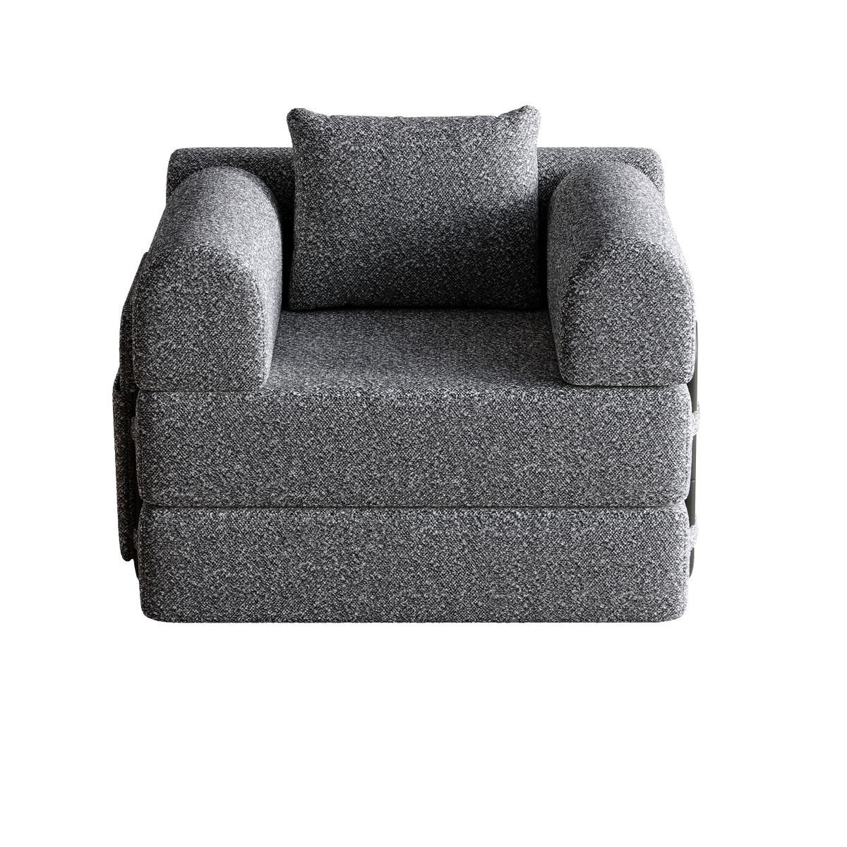 2-in-1 Sleeper Sofa with Storage Armrest and Multiple Configurations, Chenille