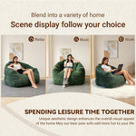 Ergonomic Round Bean Bag Chair Full-Body Contouring