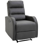 Recliner Chair, Rocking, Reclining, Rotatable, Cup Holder, Microfiber Cloth