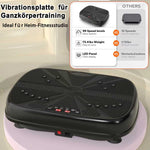 Vibration Plate Training Device, Whole Body Fitness Platform with Resistance Bands & Speed Control, Home Gym Equipment
