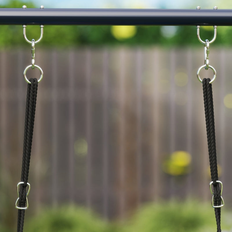 Swing Set, 3 Children, 120 kg Load Capacity, Outdoor Swings, Colorful