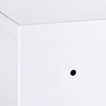 kleankin Medicine Cabinet, 3 Layers, Lockable, Steel, White