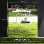 Gazebo Side Panels, 3x3/3x6 m, Window, Waterproof, Black Oxford Fabric