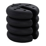 Party Tent Weight, Fillable 5 kg, HDPE Plastic Black