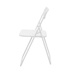 Outdoor 3-Piece Foldable Bistro Set, 2 Chairs & 1 Table, White