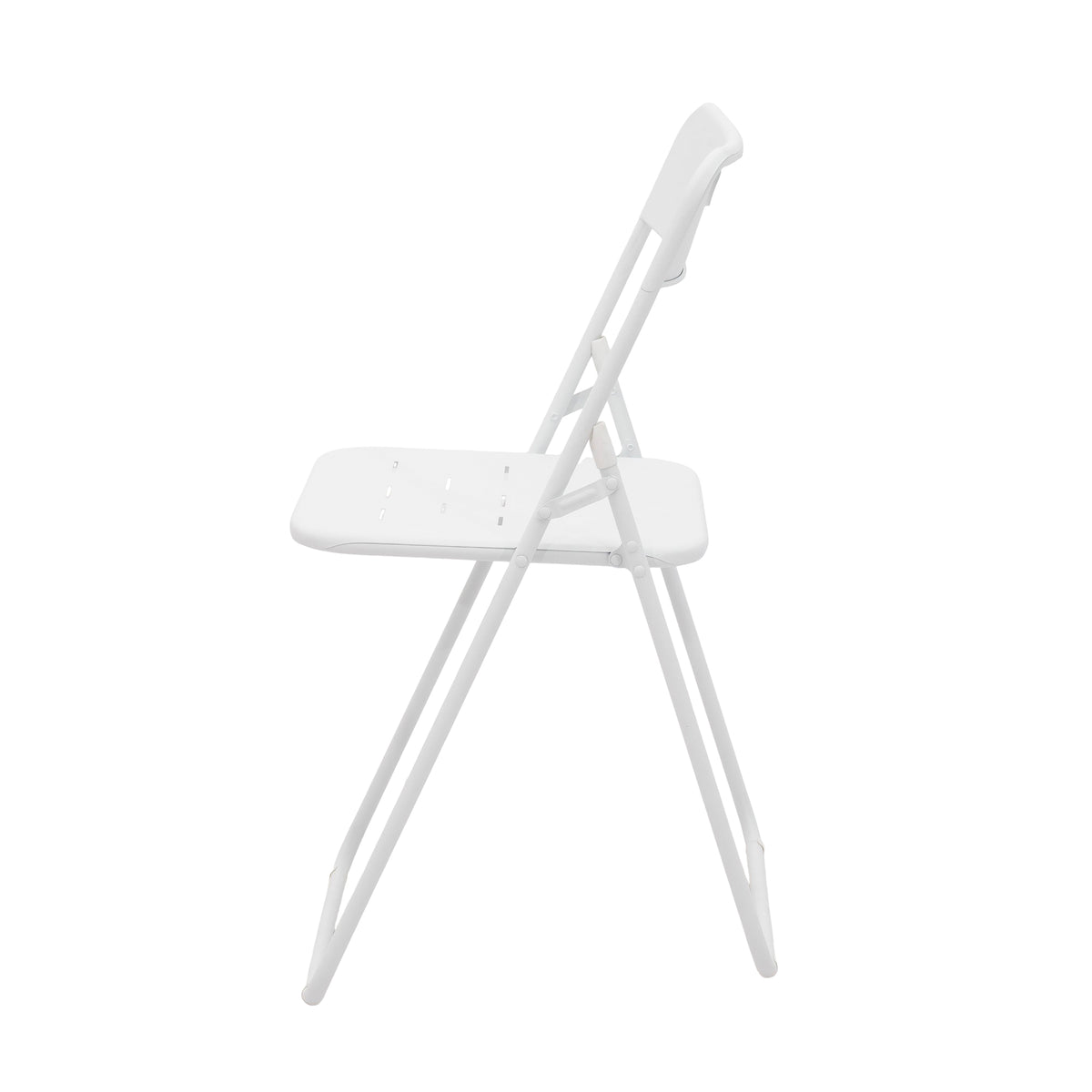 Outdoor 3-Piece Foldable Bistro Set, 2 Chairs & 1 Table, White