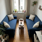 Sofa Set 2-Seater 172cm Space-Saving 2-Piece - Fabric