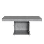 Grey Extendable Multifunctional Dining Table with Storage