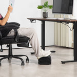 Footrest Desk Footrest, Anti-Slip Pad, Home Office, Velvet Black