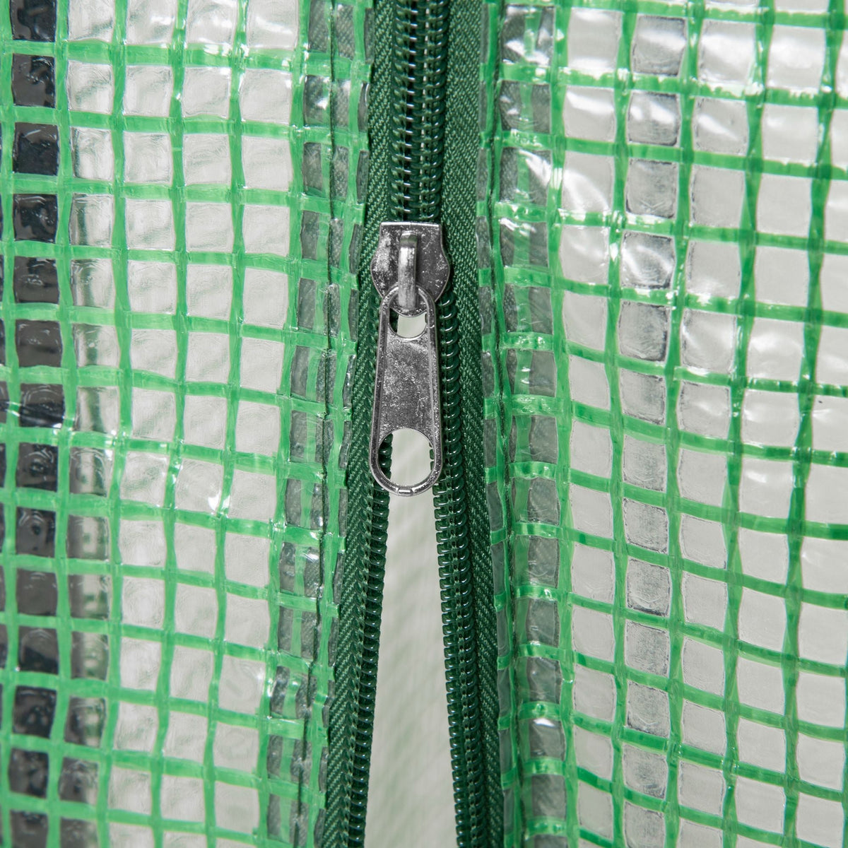Greenhouse Roll-Up Door 100x50x150cm Steel Plastic Green