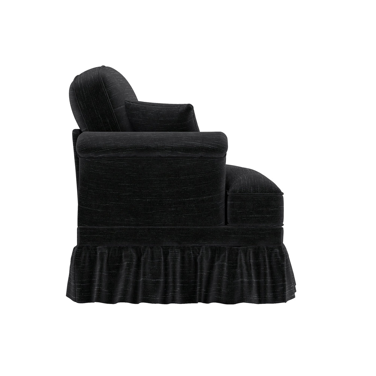 Windsor Sofa LSF Chenille with 1 Cushion, Black