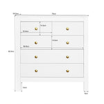 Sideboard with Special Doors & Gold Handles, Shoe Cabinet/Dressing Table