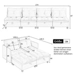 Cloud Modular Sofa 4-Seater Separable Storage Sleeper Chenille