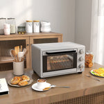 Small Oven 21L 100°C-230°C 3 Cooking Modes Stainless Steel Silver