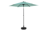 9 Ft Double Sided Outdoor Umbrella, Rectangular Large with Crank, Light Green